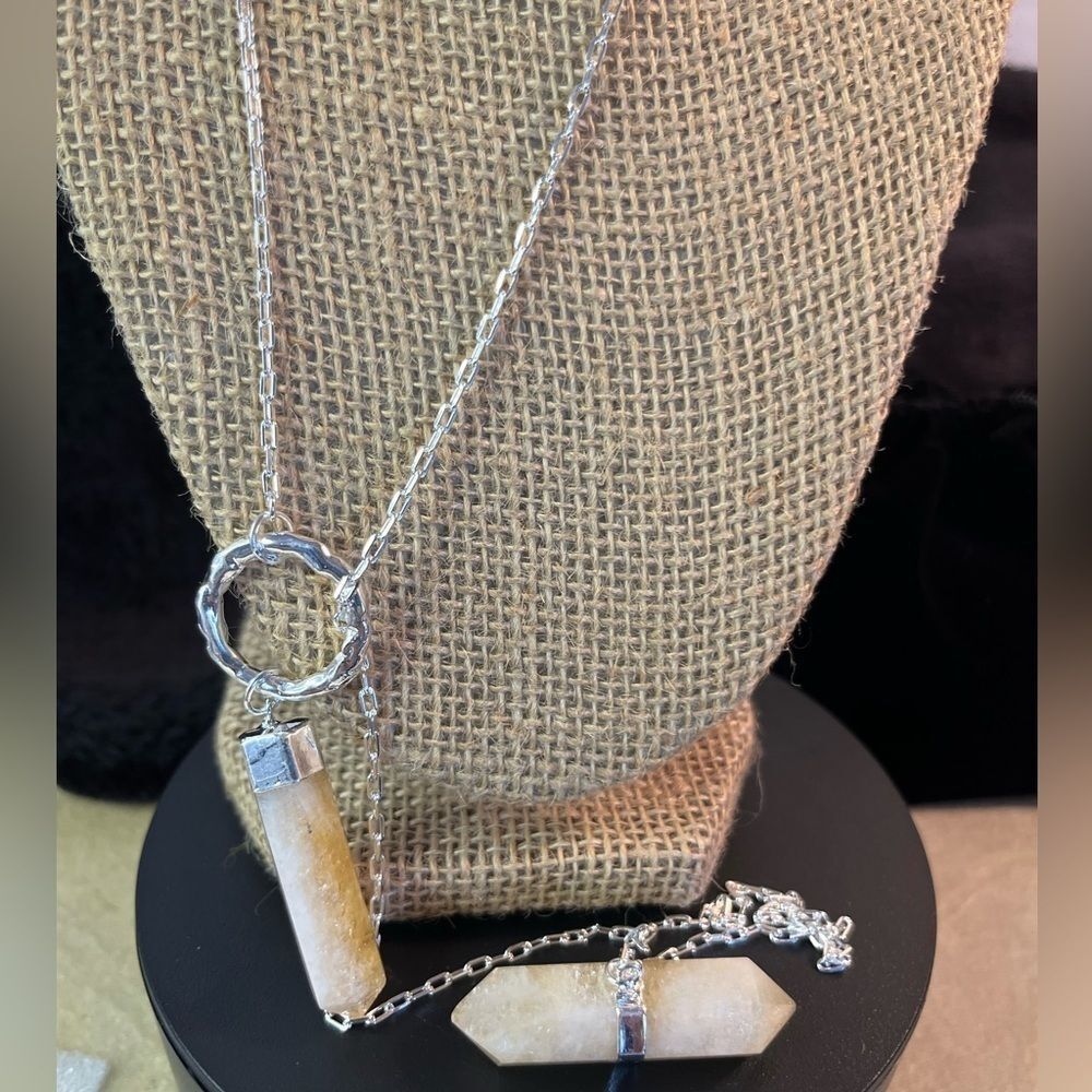 Brazilian Citrine 35inch Necklace in Silvertone 110.50ctw